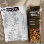 Starbucks peanut & cashew bar