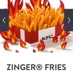 NEW KFC Zinger Fries 99p for large box