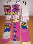 Despicable Me Minions Girls 3 Pack Socks