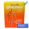 Sainsburys- Around 450 grams of glucose powder. Cheaper than buying glucose energy drinks