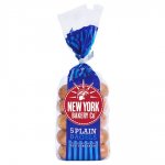New York Bakery Plain Bagels 5 Pack
