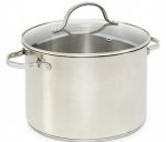 Home Collection 32CM Stainless steel stockpot with lid Debenhams (free c& on orders over £20)