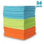 24 pack Microfibre household & car cleaning cloths