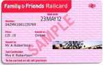 One Year Family & Friends Railcard (saving £6) with code + Possible 5% cashback