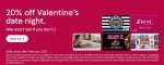 20% off various giftcards Pizza Express, Pizza Hut Restaurant, Zizzi, Spa Finder & Gap @ Tesco