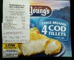Youngs 4 Cod fillets