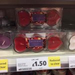 Heart shaped candles