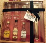 Tequila appreciation set, includes Jose Cuervo Silver 5cl, Jose Cuervo 5cl Reposado, Jose Cuervo 5cl Tradicional, 2 shot glasses, Salt Shaker and lime / lemon squeezer