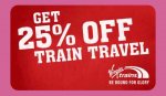 Virgin Trains Advanced Fares anywhere, any trip, until 01/04/17 WEST COAST MAINLINE