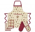 Heart of House Homestead 5 Piece Textiles Sets Apron, Oven Gloves & 3 Tea Towels @ Argos also Heart Set £5.99