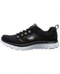 Skechers Flex Advantage Men's Low-Top Sneakers - Black & White