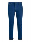 Topman Blue coated skinny stretch jeans