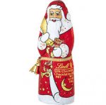 Tesco instore Lindt Milk Chocolate Santa with bell 125g