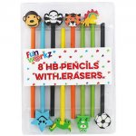 8 HB Pencils with Erasers (Split for Party Bags) 80p C&C with code