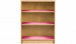 George Home Rupert Bookcase - Oak Effect and Pink