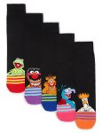 5 Pairs of Cotton Rich Assorted Muppets or Family Guy Socks