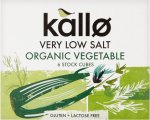 Kallo Very Low Salt Organic Vegetable / Beef / Chicken 6 Stock Cubes