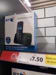 BT Nuisance Call Blocker single Pack. Digital cordless phone with answer machine