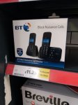 BT Nuisance Call Blocker Twin Pack. Digital cordless phone with answer machine twin pack