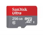 SanDisk Ultra 256 GB MicroSDXC UHS-I Memory Card with SD Adapter