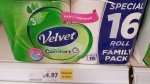 Tesco - Velvet 16 roll toilet roll family pack