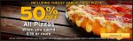50% off ALL pizzas (inc new cheesy garlic twist) When you spend £15 plus 3 classic sides @ Pizza Hut (takeaway branches only)