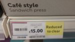 Breville Cafe Style Sandwich Press VST049