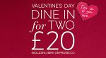 M&S Valentines Dine In for £20.00