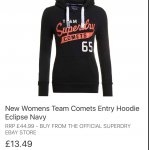 Superdry Womens Hoodie £13.49 @ Superdry eBay store