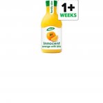 innocent orange juice with bits 1.35L (family size) for £1.25 at Herons
