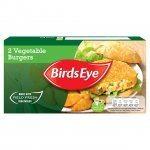 Birds Eye 2 Vegetable Burgers Frozen 250g