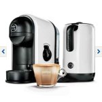 Lavazza Minù Caffe Latte Coffee Machine with milk frother
