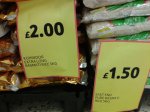 5Kg Kohinoor Extra long Basmati rice £2.00. Also, 5Kg East End Pure Basmati Rice in-store
