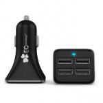 EC Technology Car Charger 9.6A 48W 4 USB outputs with Auto IC for Tablets, Smartphone, etc. Black- fulled by amazon sold by