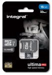 INTEGRAL UltimaPro Class 10 microSD Memory Card - 16 GB. FREE NEXT DAY DELIVERY