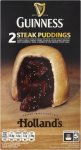 Holland's Guinness Steak Puddings (2 x173g) Frozen (Rollback Deal)