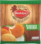 Birds Eye 8 Chicken Burgers 400g now 2 packets (So 16 burgers in Total)