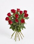 10 Red Roses - Valentines Flowers