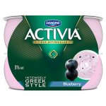 Activia Intensely Creamy Blueberry Yoghurts 4 x 110g @ Morrisons were £2.25. Also peach, vanilla, strawberry and raspberry