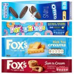 Tesco Biscuit Deals - Oreo Thins 54p, Foxs Party Rings 49p, Fox's Jam Cream Biscuit 49p, Mcvities Nibbles 75p, Fox's Rich Tea Finger Creams