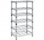 HOME Slimline 24 Bottle Wine Rack - Metal