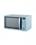Blue retro 20L microwave with 8 functions