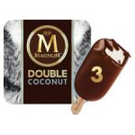 Magnum Double Coconut Ice Cream 3 x 88 ml
