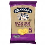Brannigans (Mccoy's) - Roast Beef & Mustard (5) (10) £1.50
