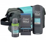 Dove Men Plus Care Washbag with 100ml post shave balm, 150ml body and face wash & 75ml compressed deodrant