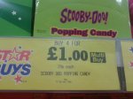 Scooby Doo Popping Candy 4 packs of 20 for £1.00 @ Home Bargains