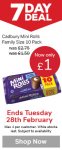 Iceland, 7 Day Deal Cadbury 10 Mini Rolls Milk Chocolate 10pk
