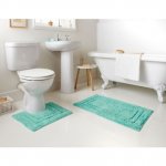 Tufted Bath Mat & Pedestal Set 2pc