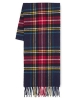 M&S Pure Lambswool Oversized Checked Scarf
