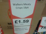 Walkers Meaty Crisps/French Fries 18 Pack